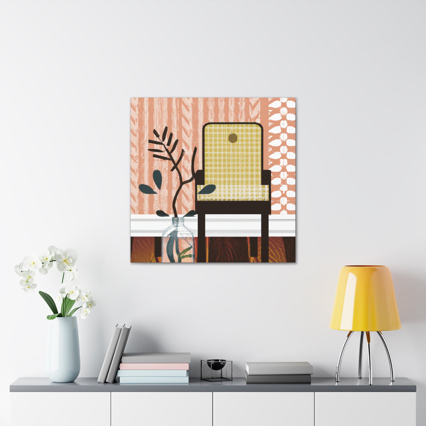 Splendid Pronged Cat - Midcentury Canvas