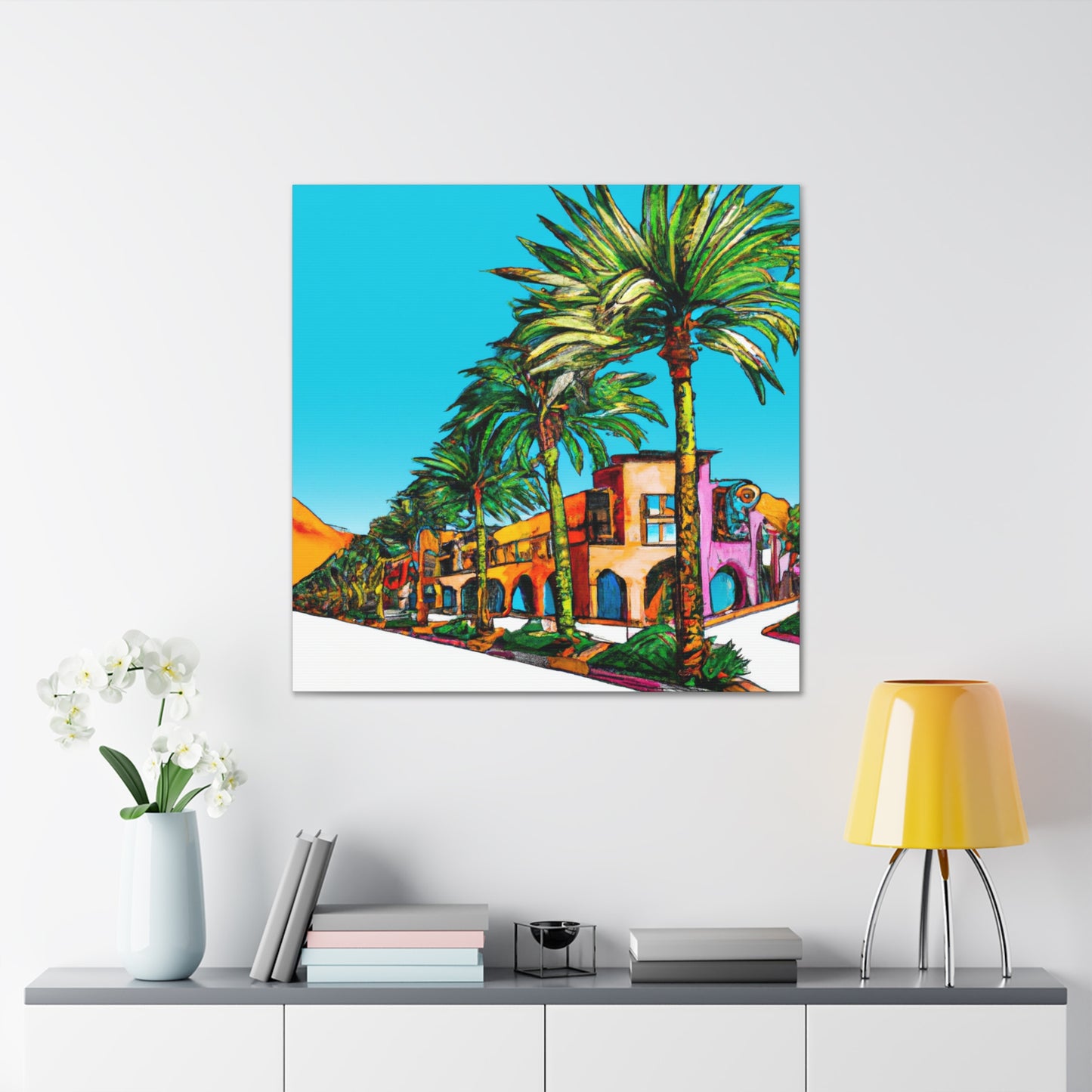 Desert Fontanas - Architectural - Canvas