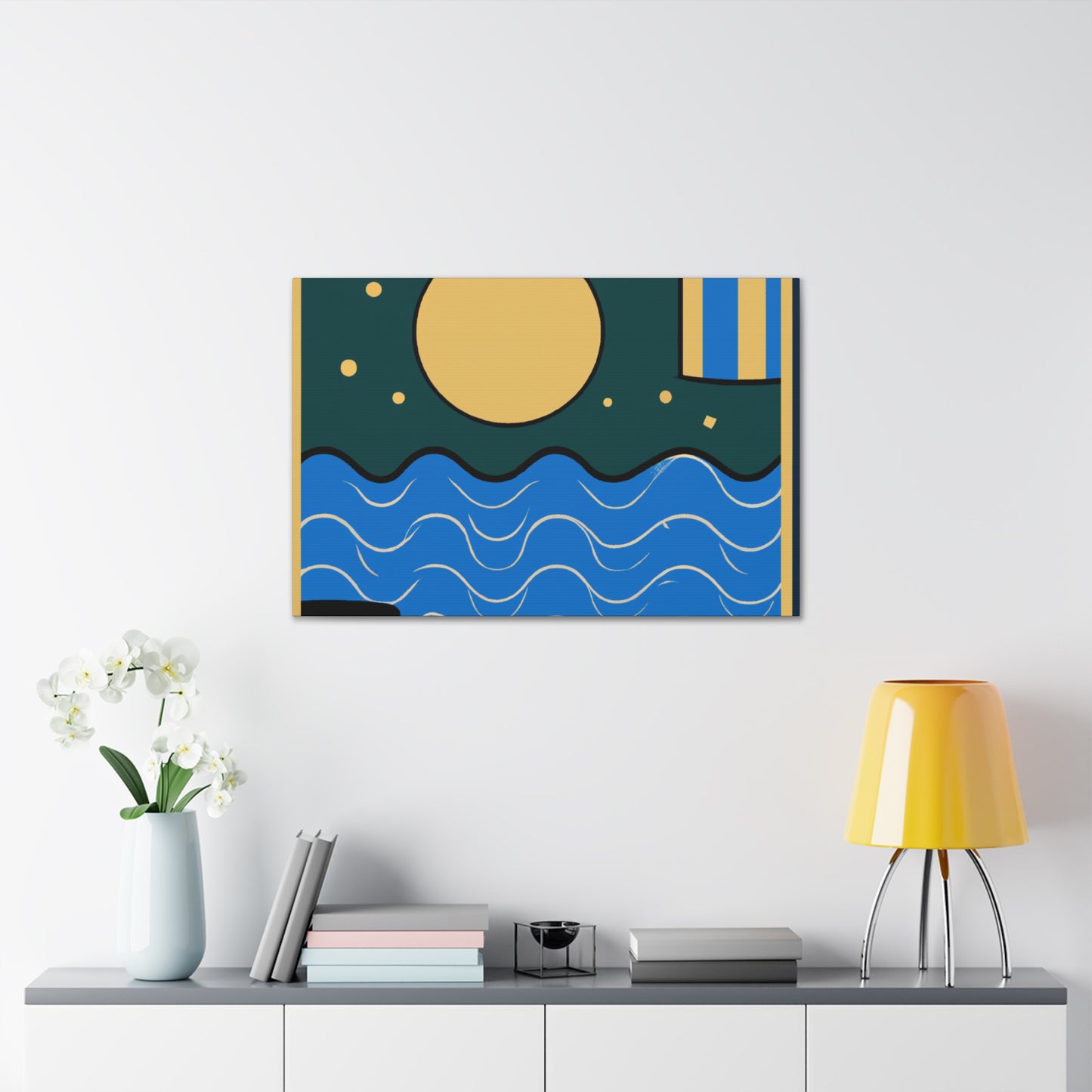 Agua - Midcentury Canvas