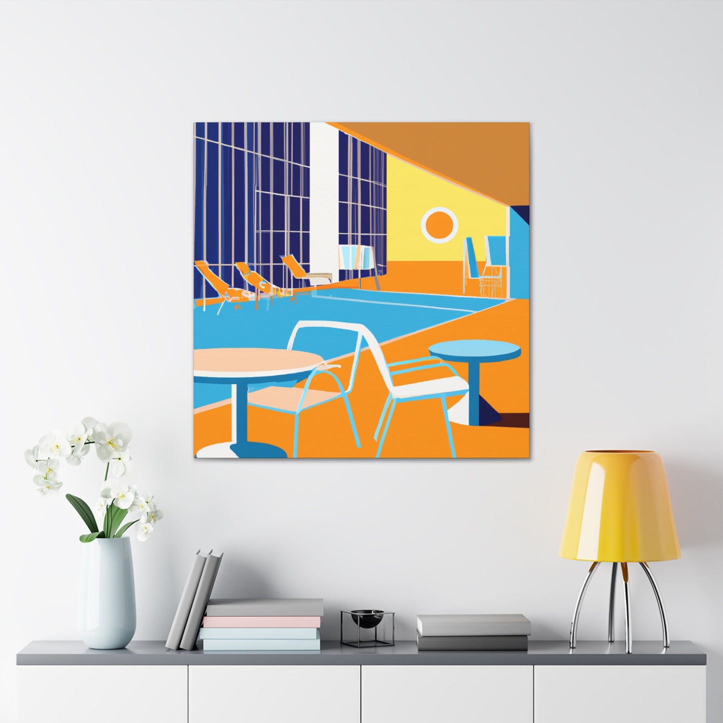 Water Wonder - Midcentury - Canvas