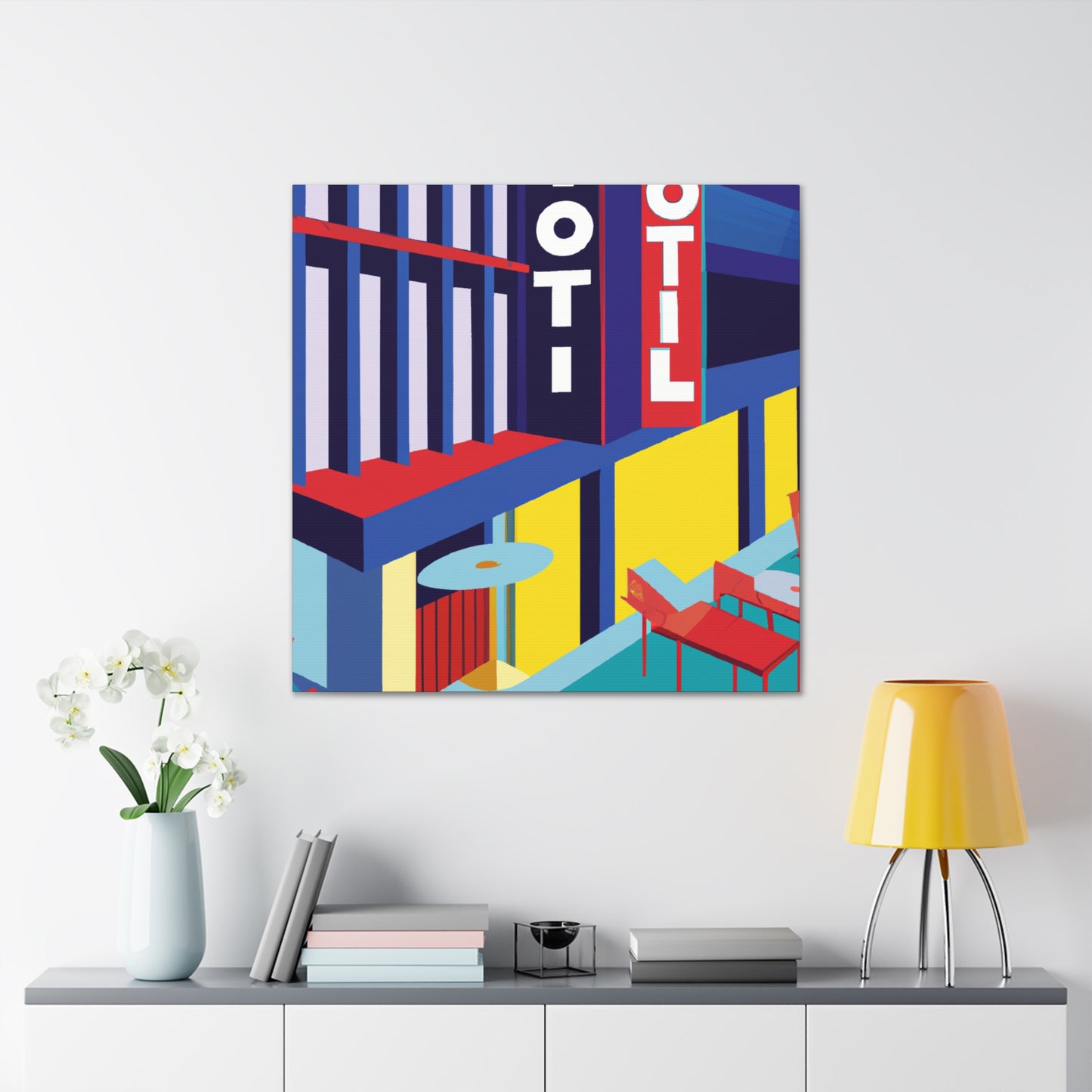"Aviated Elegance - Midcentury" - Canvas