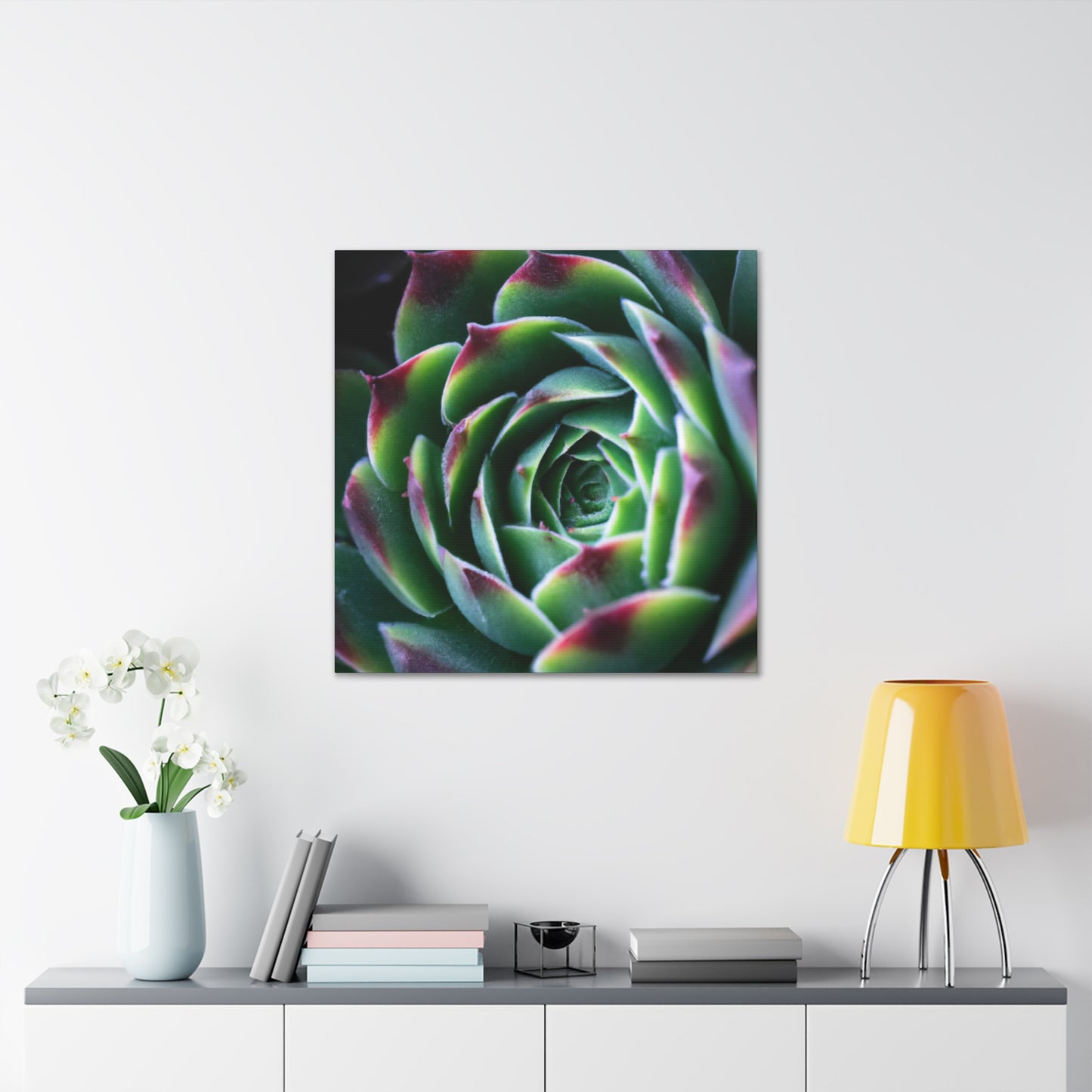 "Flowering Patio" - Canvas - Succulent