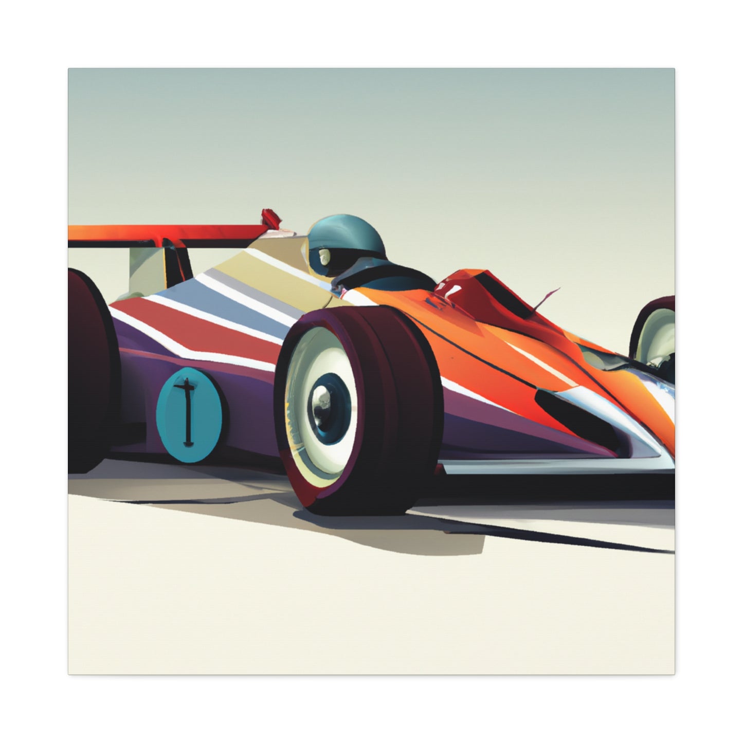 Hot Rodder Thunder - Automobile - Canvas