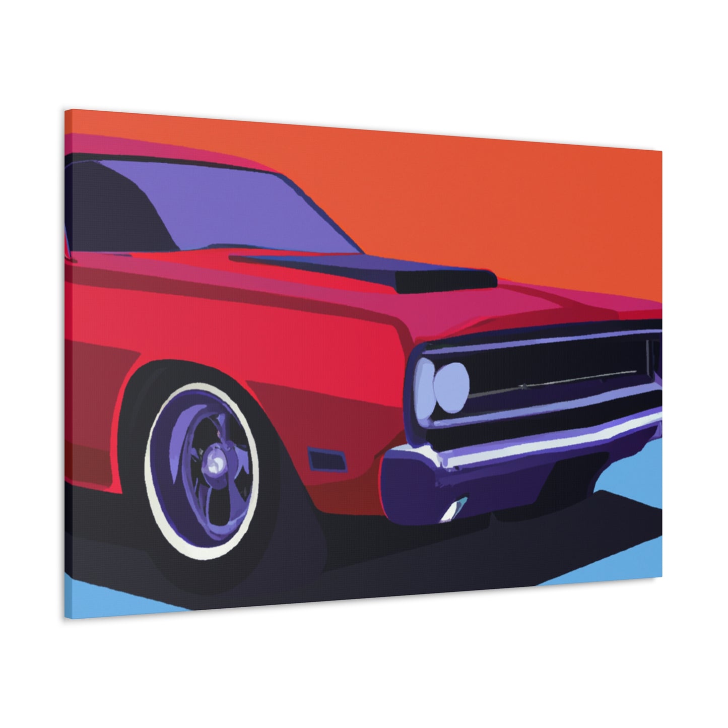 Retro Rocket - Automobile - Canvas