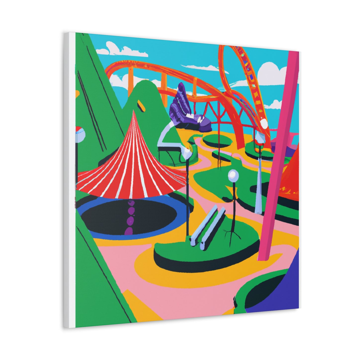 Bloomscape Park - Landscape - Amusement Canvas