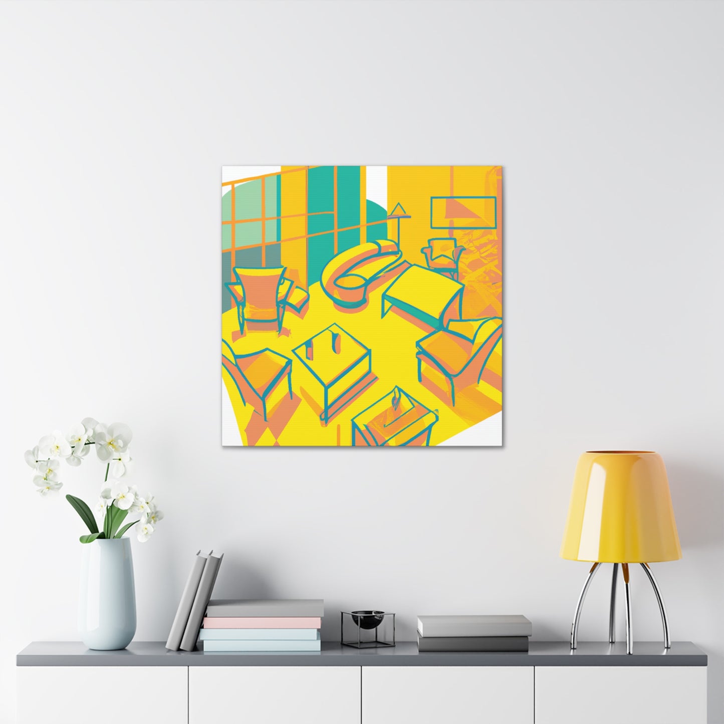 Pineapple Pop- Midcentury - Canvas