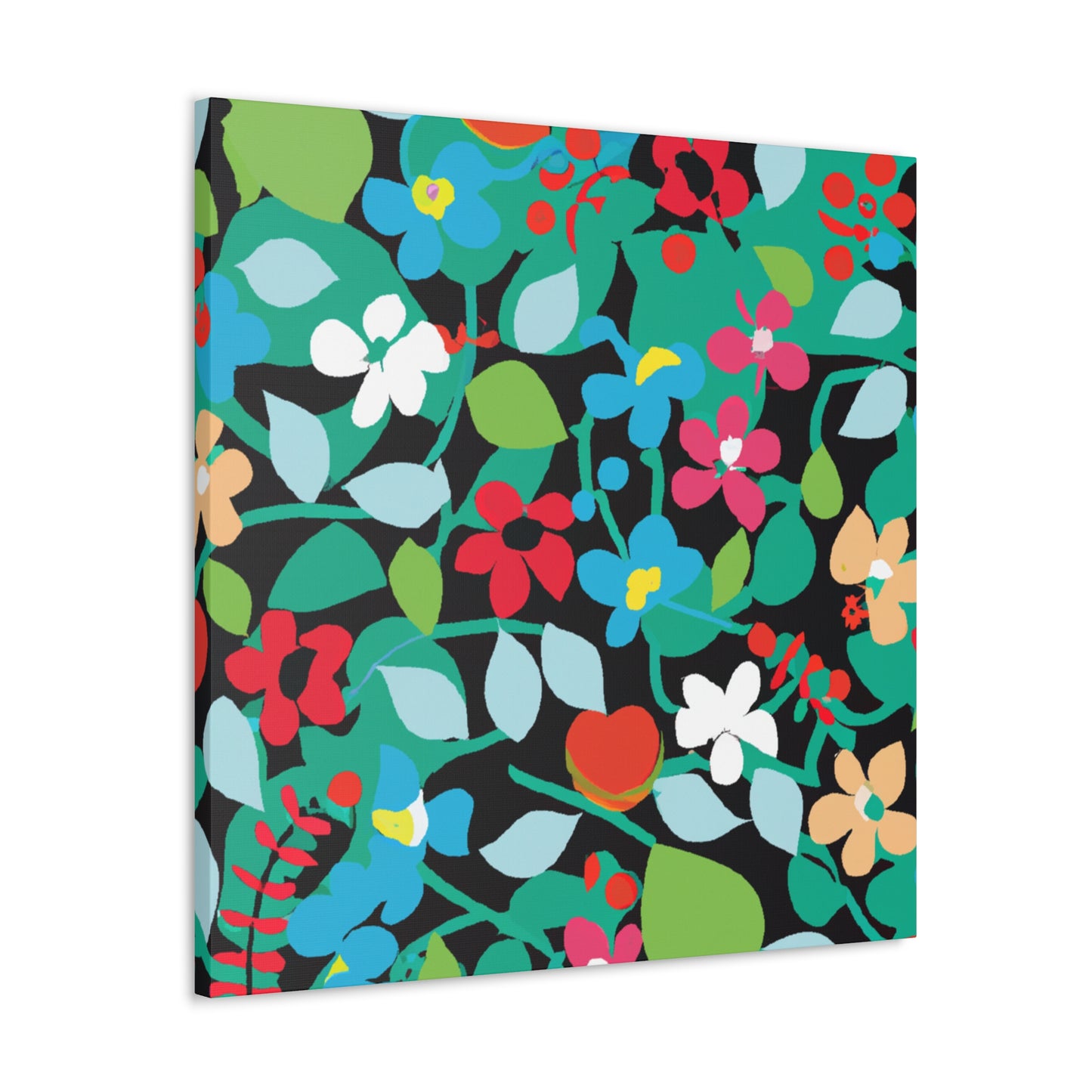 Blooming Happiness - Floral Canvas