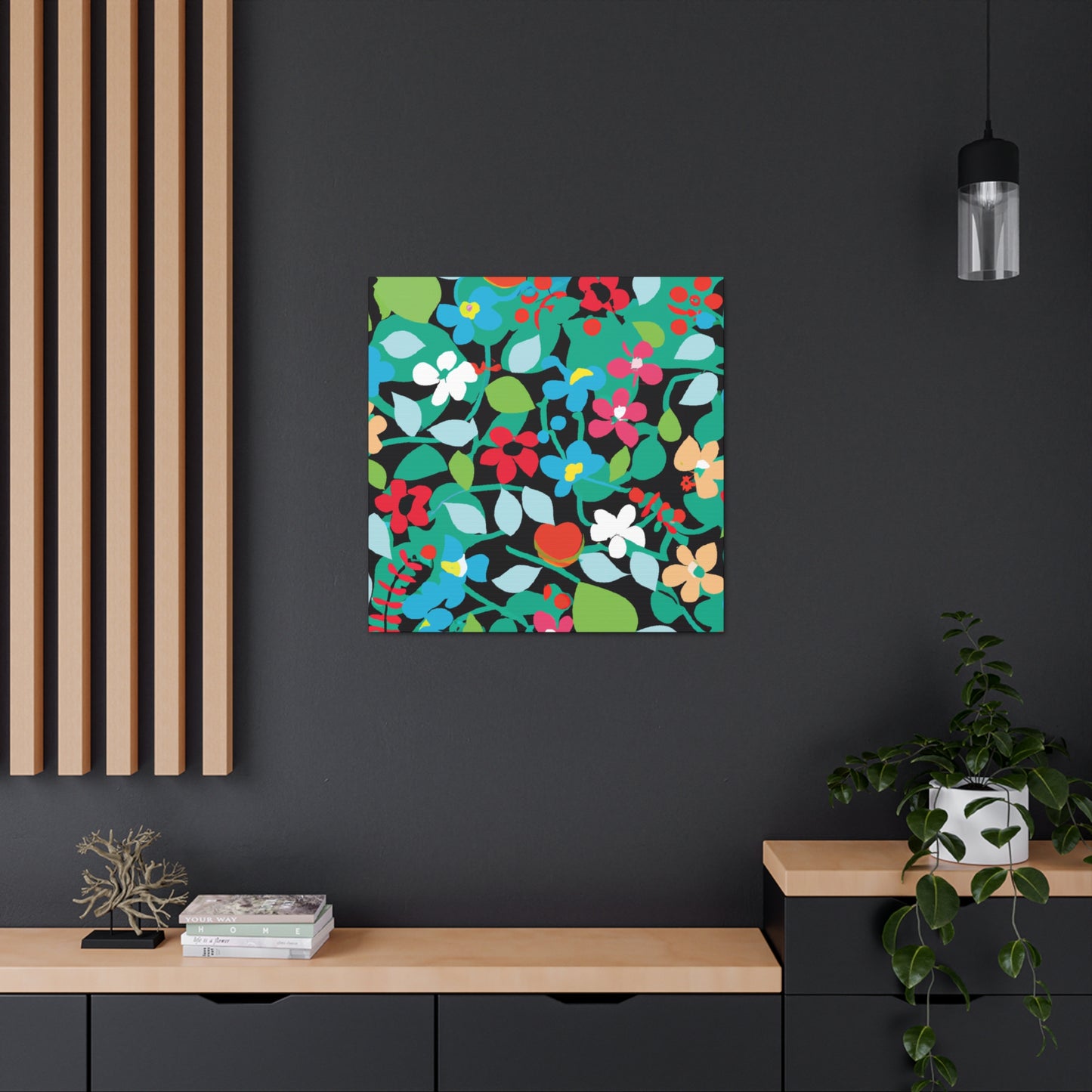Blooming Happiness - Floral Canvas