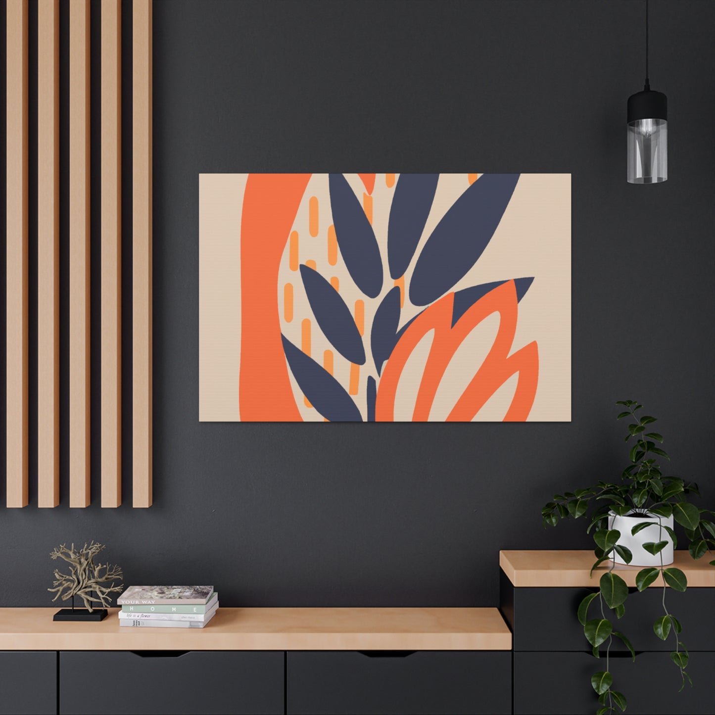 Blooming - Midcentury Floral Canvas