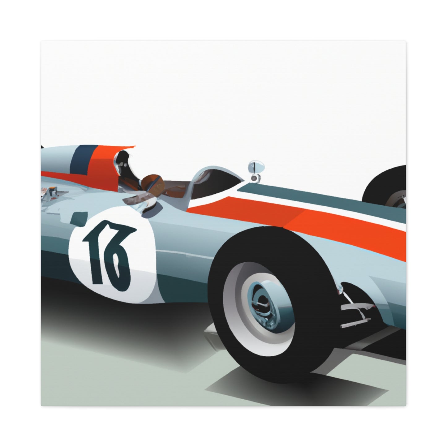 Vintage Roadrunner - Automobile - Canvas