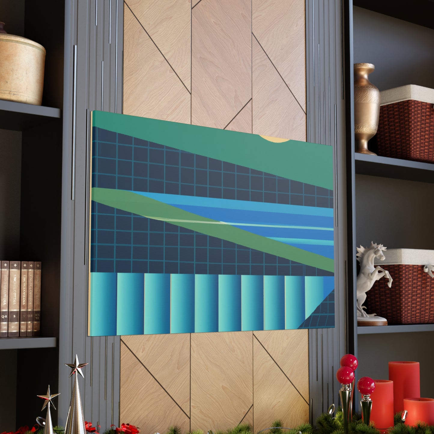 Streamy Pangolin. - Midcentury Canvas