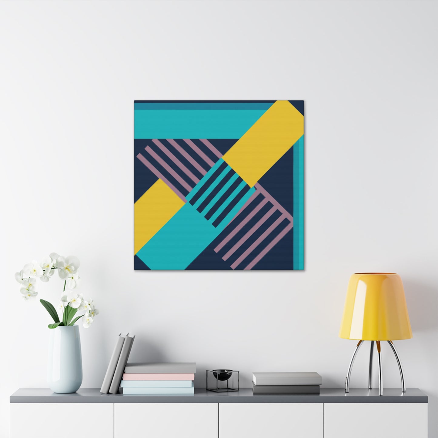 Sparkling Sunshine - Midcentury - Canvas