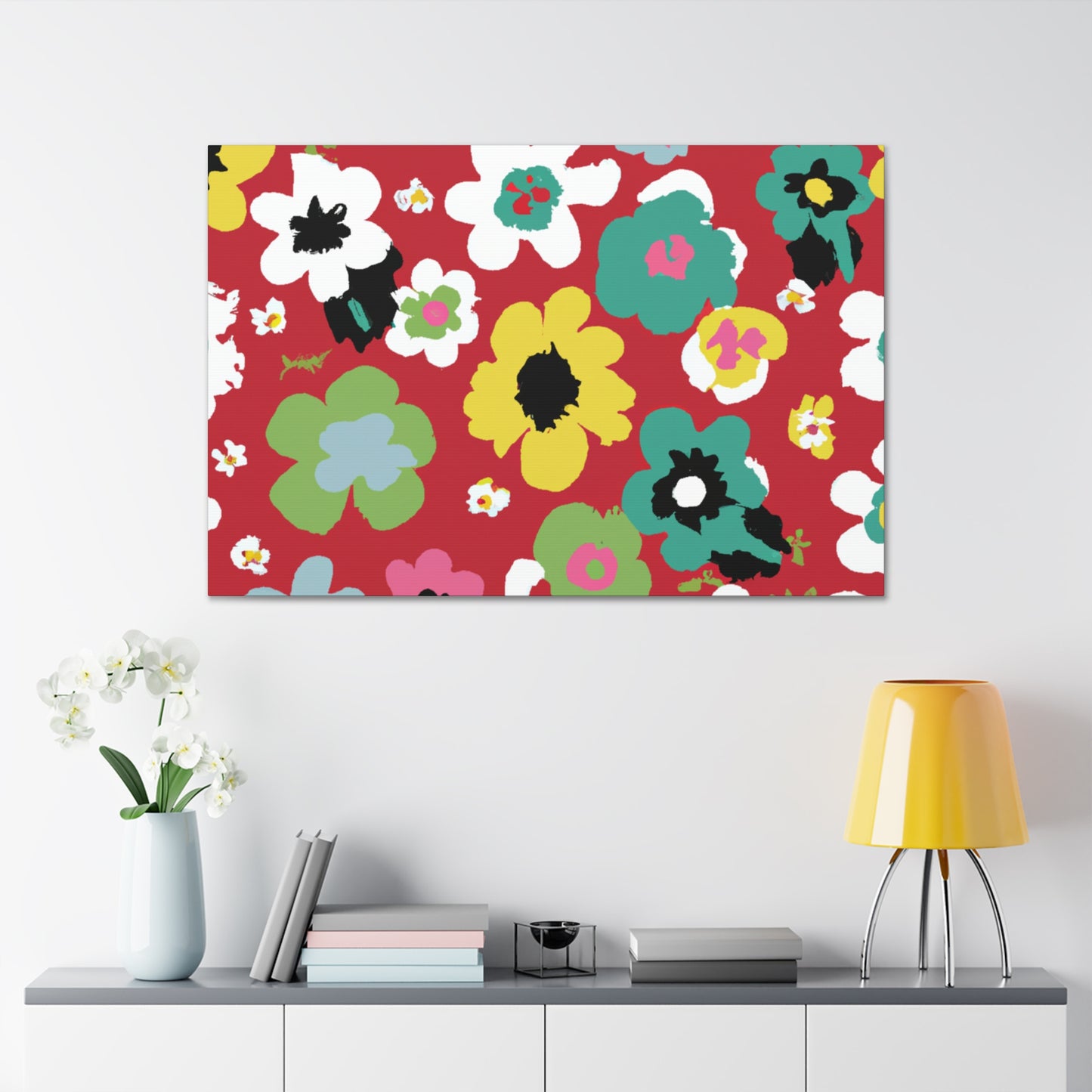 "Petal's Poise" - Floral Canvas