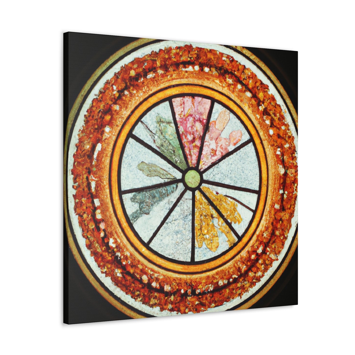 "Playful Pizza" - Glass Canvas
