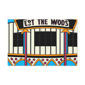 Route 50 Record Shop. - Canvas Pop Art