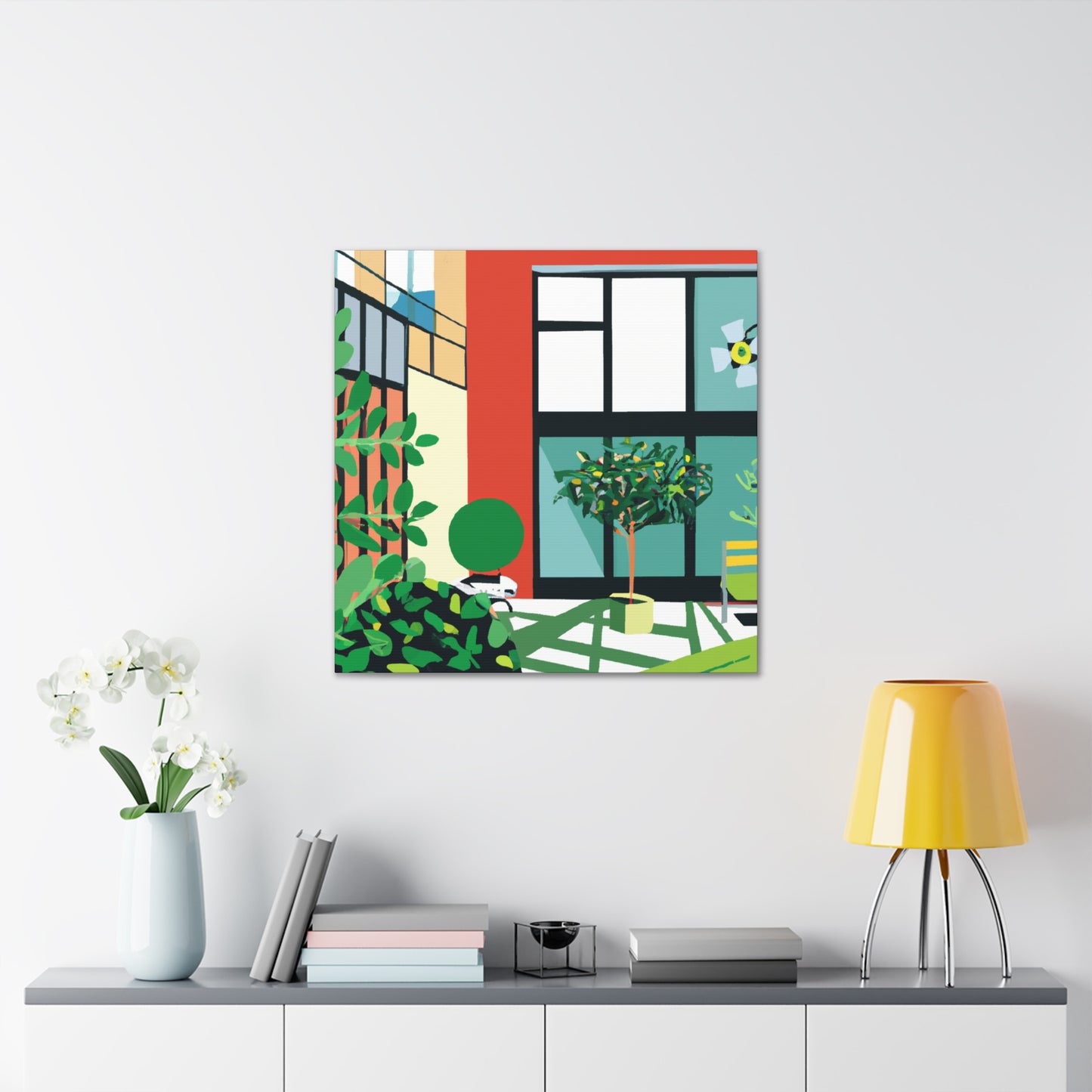 "Eco-Colorful- Midcentury" - Canvas