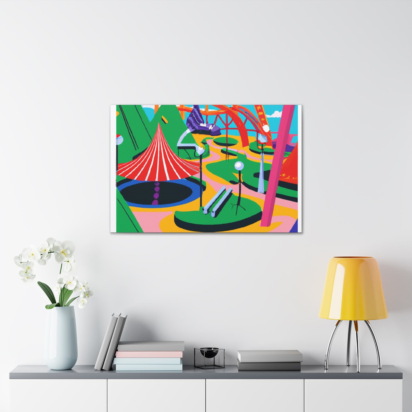 Bloomscape Park - Landscape - Amusement Canvas
