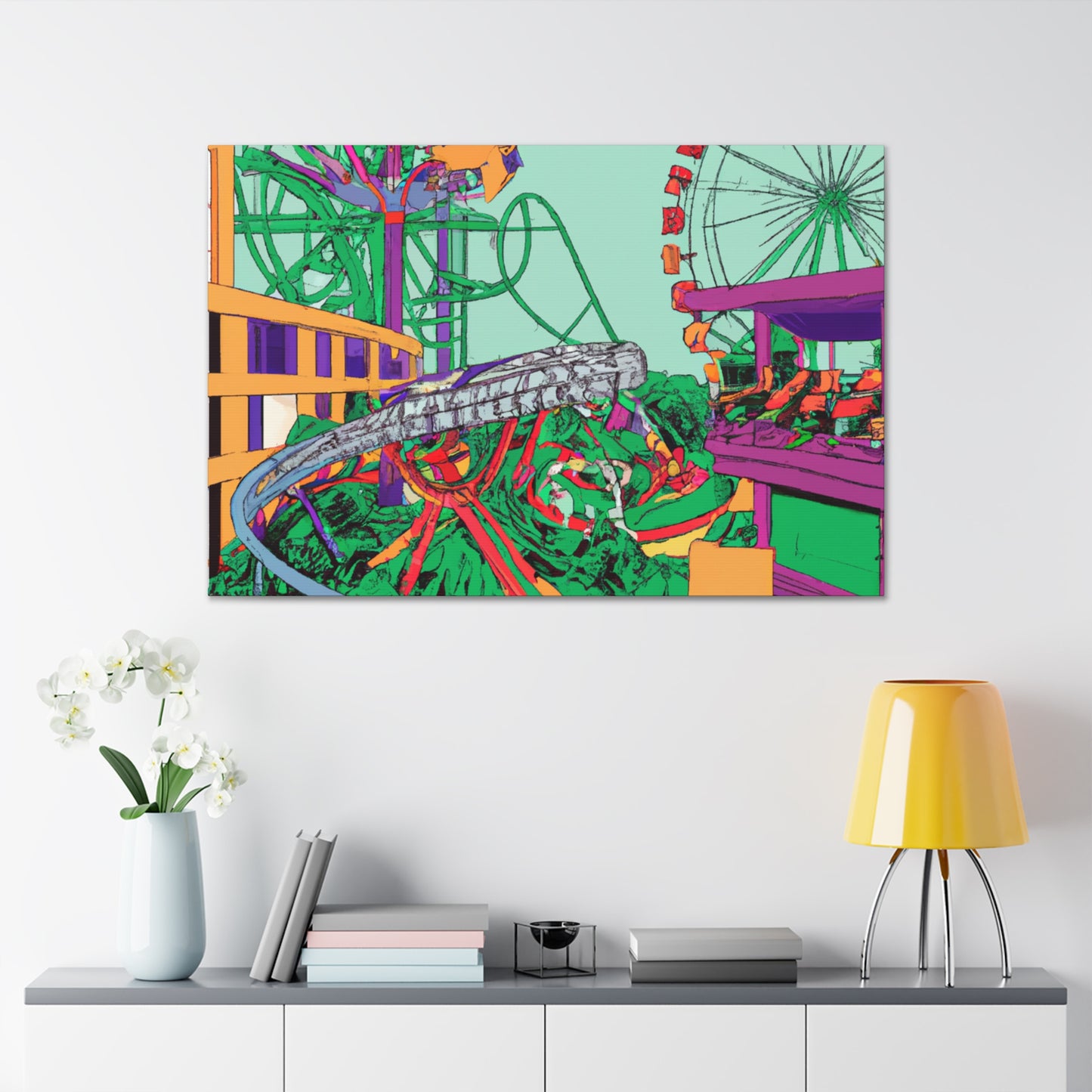Sunshine Haven - Landscape - Amusement - Canvas