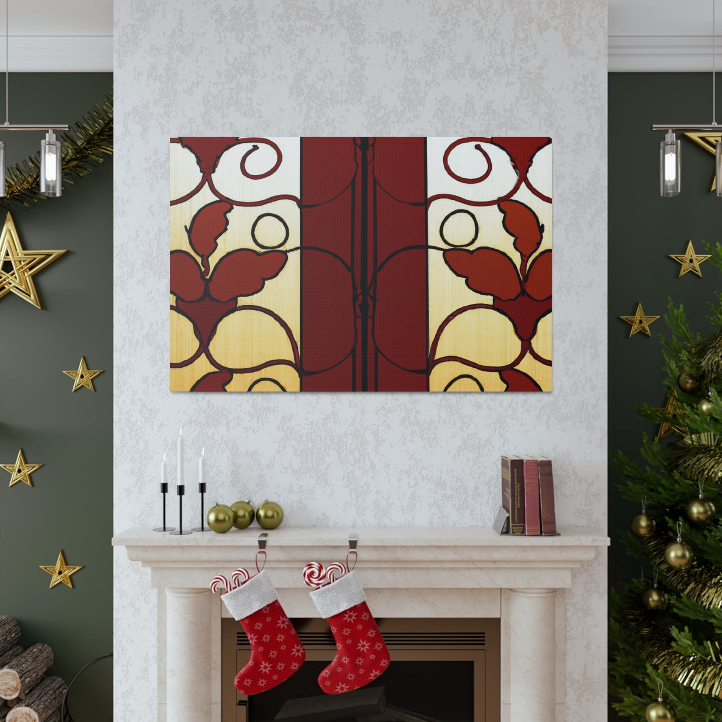 Fall Leaf - Glass Canvas