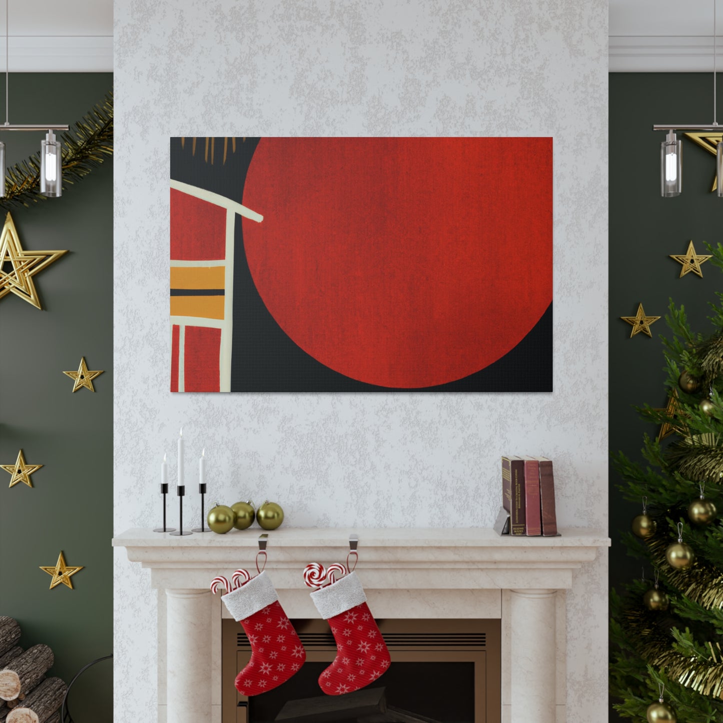 Sandyblaze Moon - Midcentury Canvas