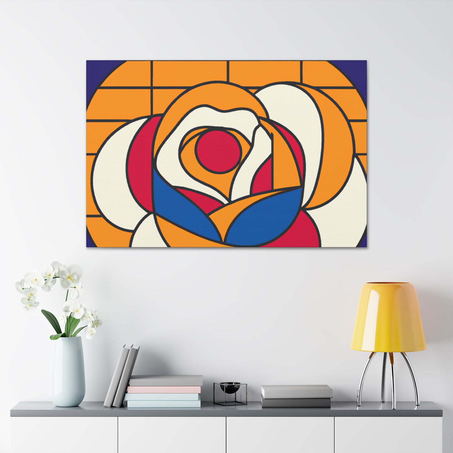 Poppy- Midcentury Canvas