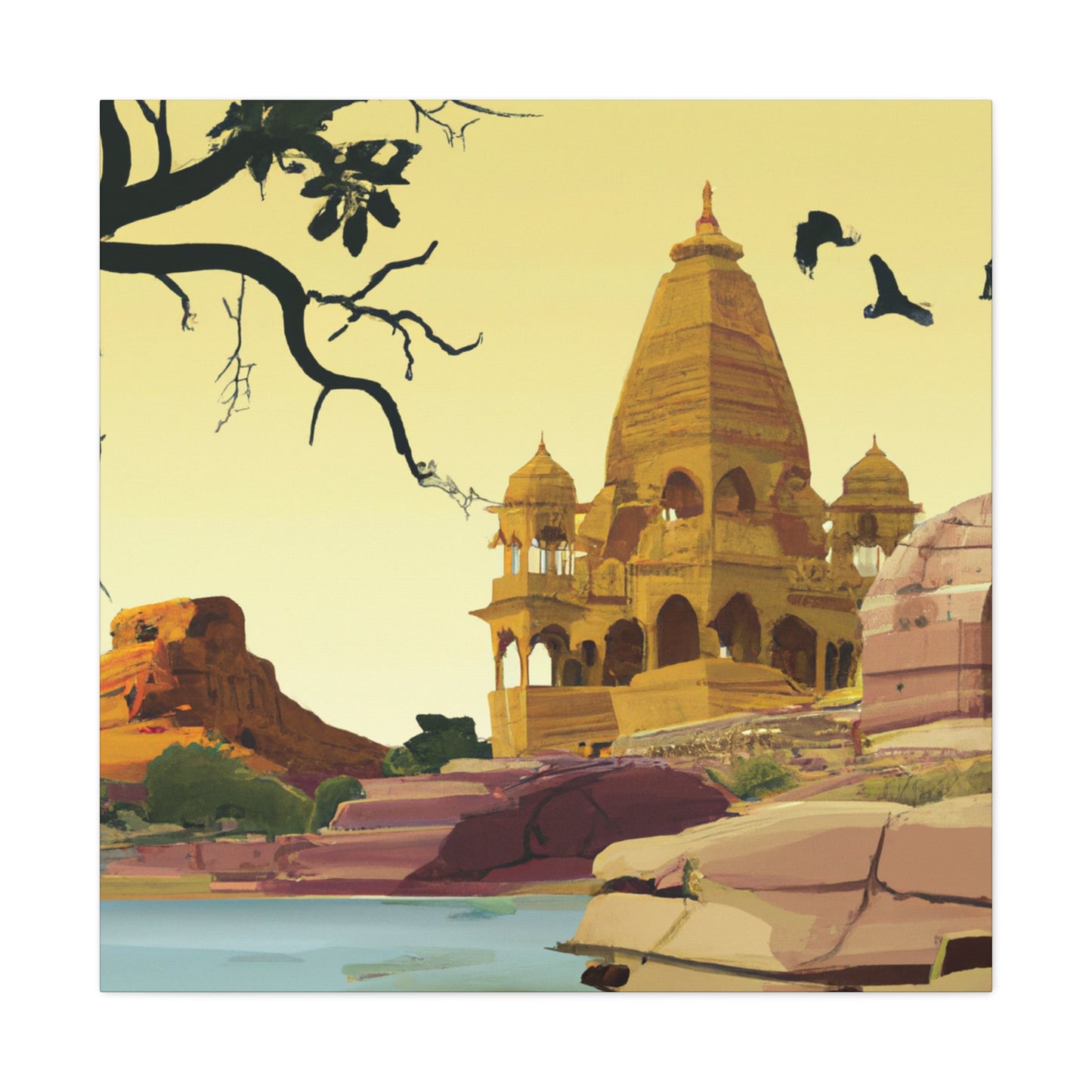 Lotus Land - Destination India - Canvas