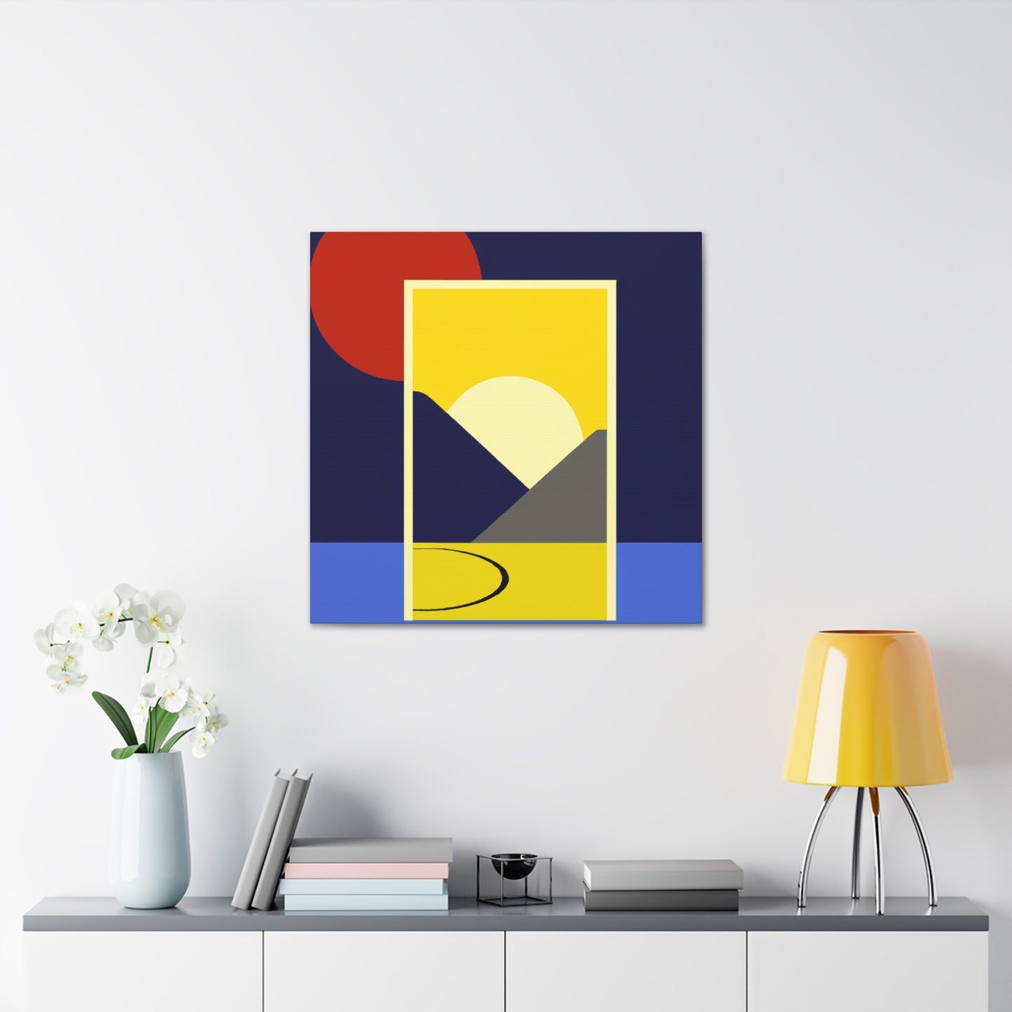Sunrise IChing- Midcentury - Canvas