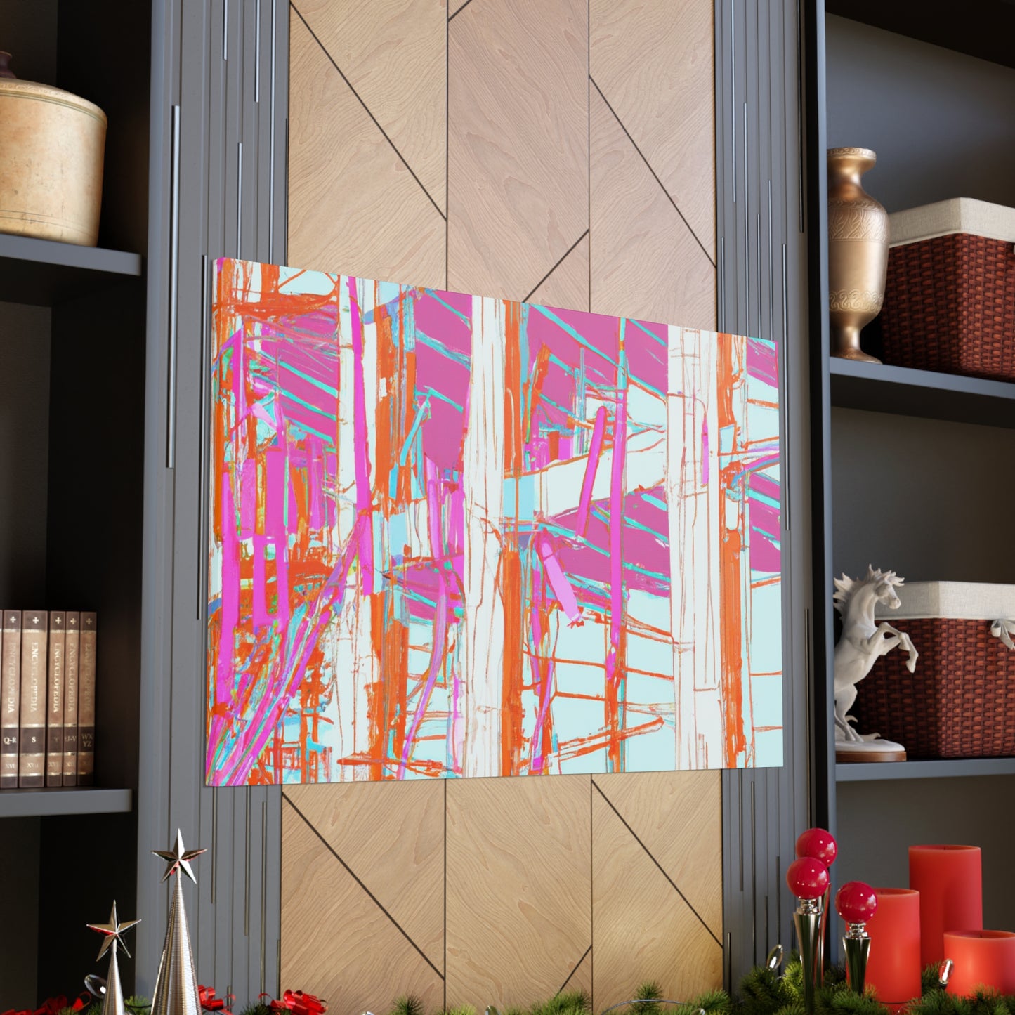 Pink Sticker - Canvas - Architectural