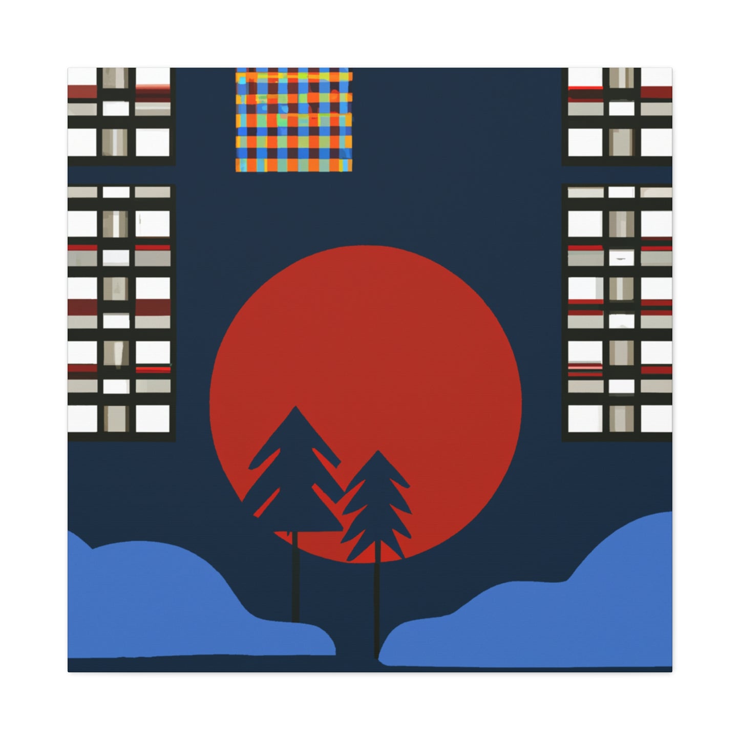 Inspired Recurrence - Midcentury - Canvas