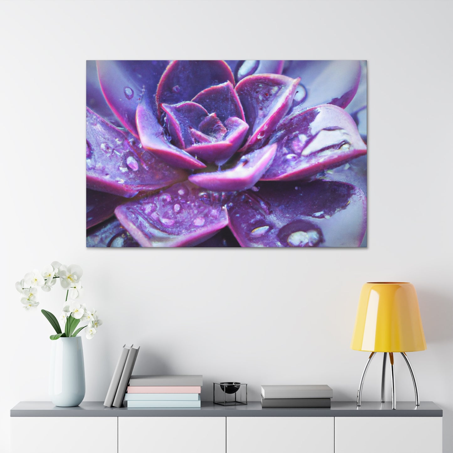 Purple Splendor - Canvas - Succulent