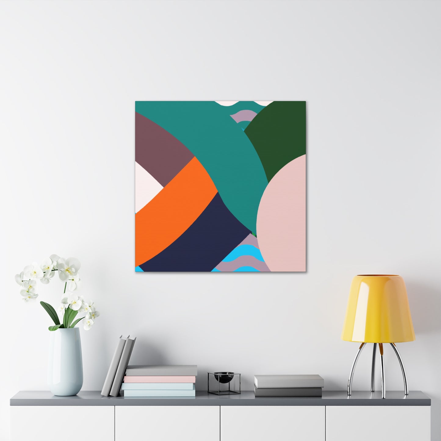 Harlequin Hopscotch- Midcentury - Canvas