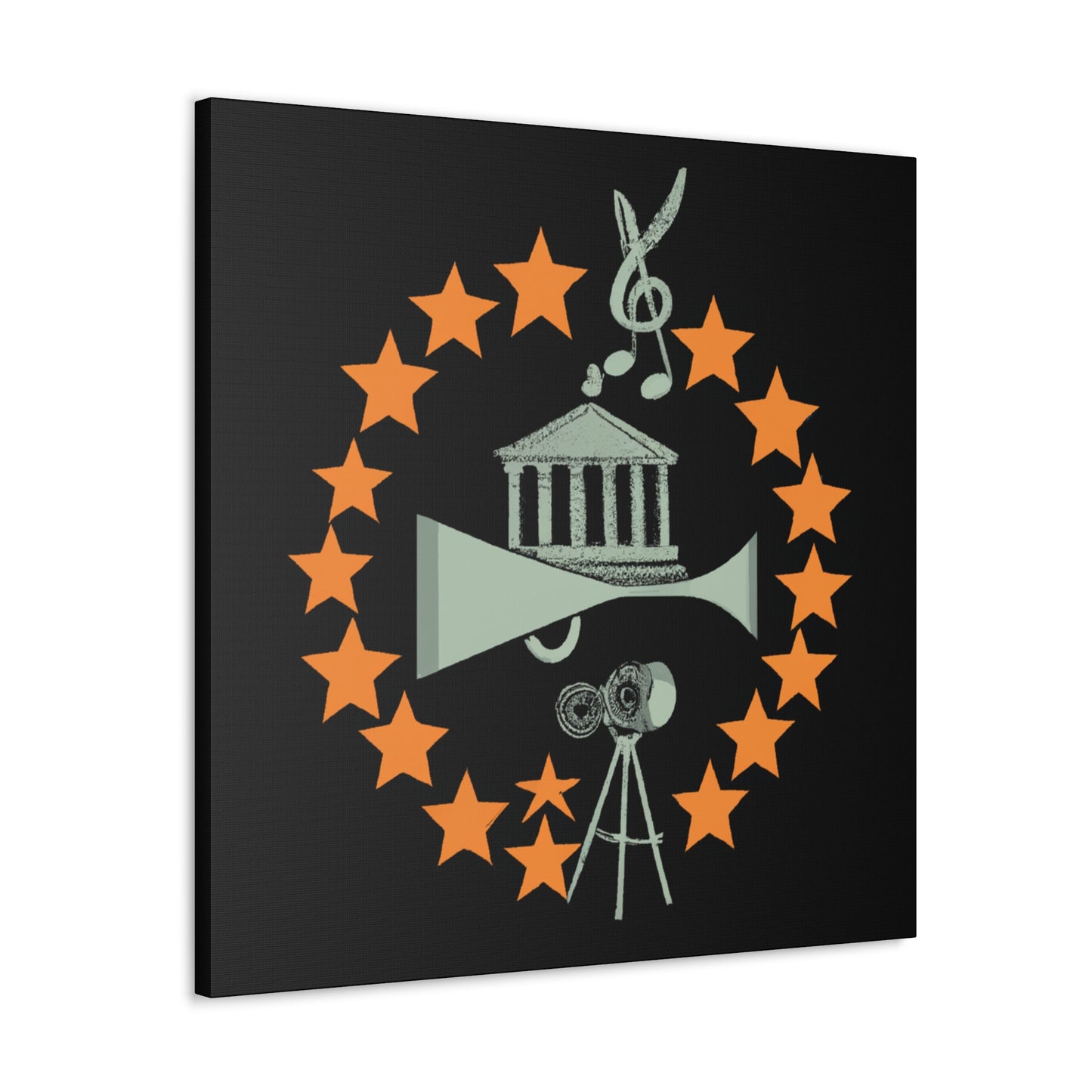The Groovy Tunesters - Retro Music and Film Canvas