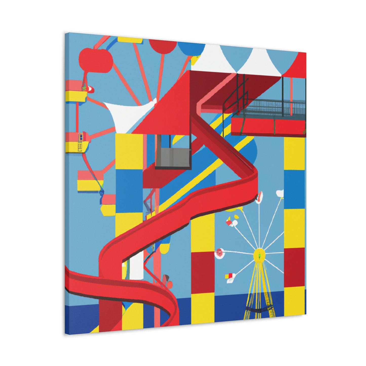 Cotton-Candy City - Amusement - Canvas