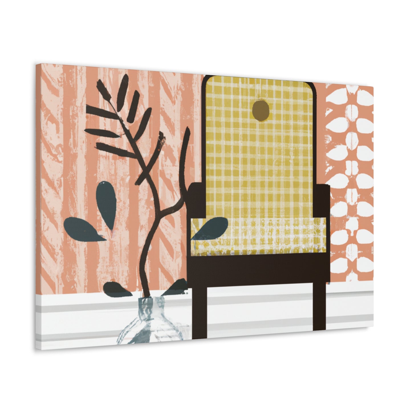 Splendid Pronged Cat - Midcentury Canvas