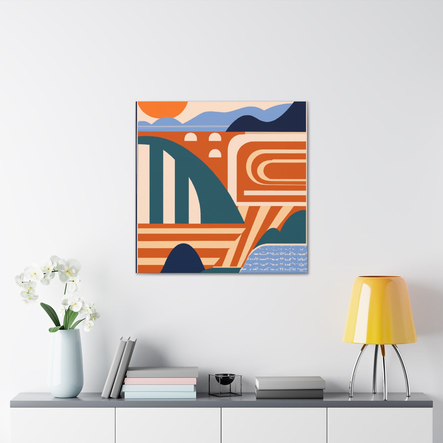 Fantastic Reindeer - Midcentury Canvas