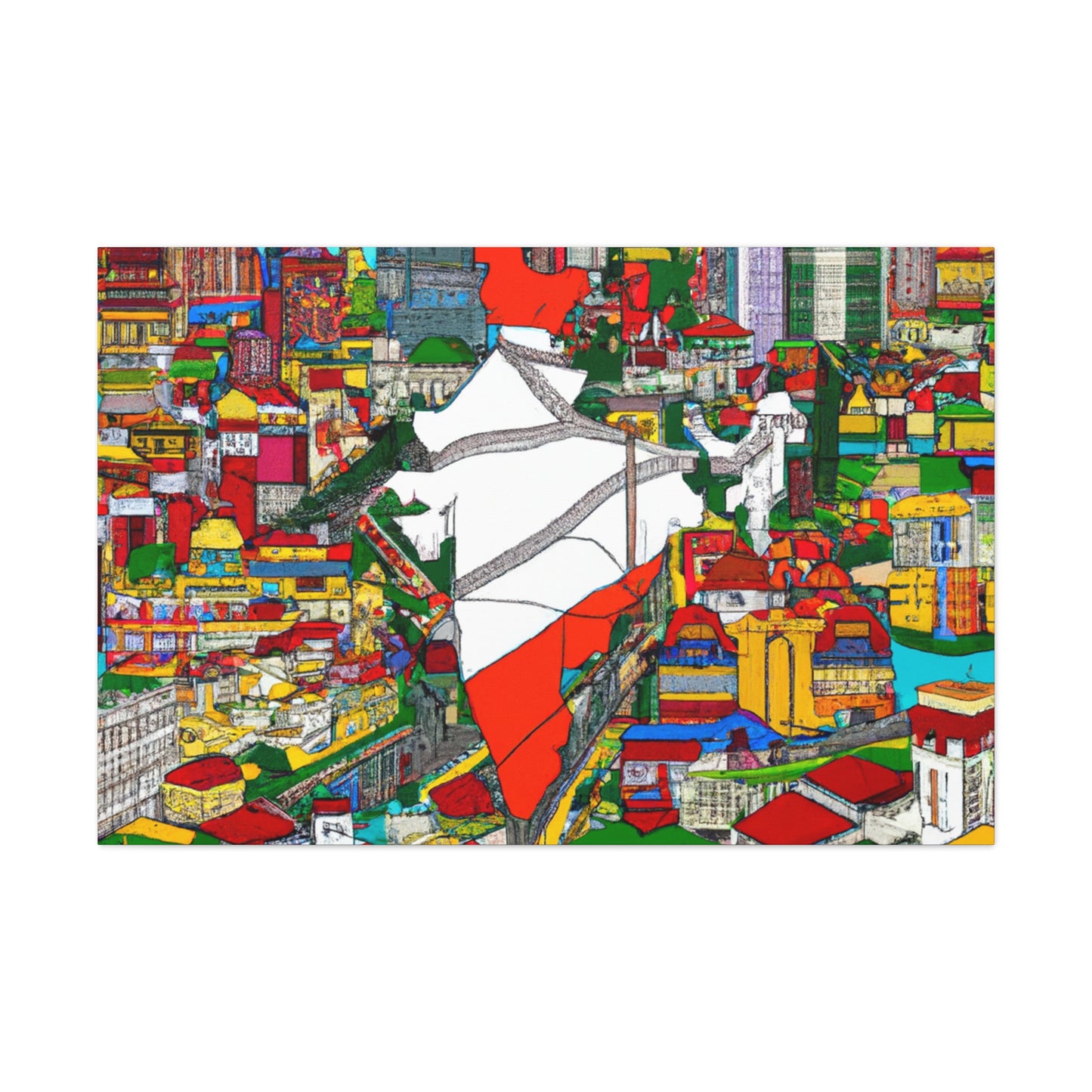 Golden Triangle - Destination India - Canvas