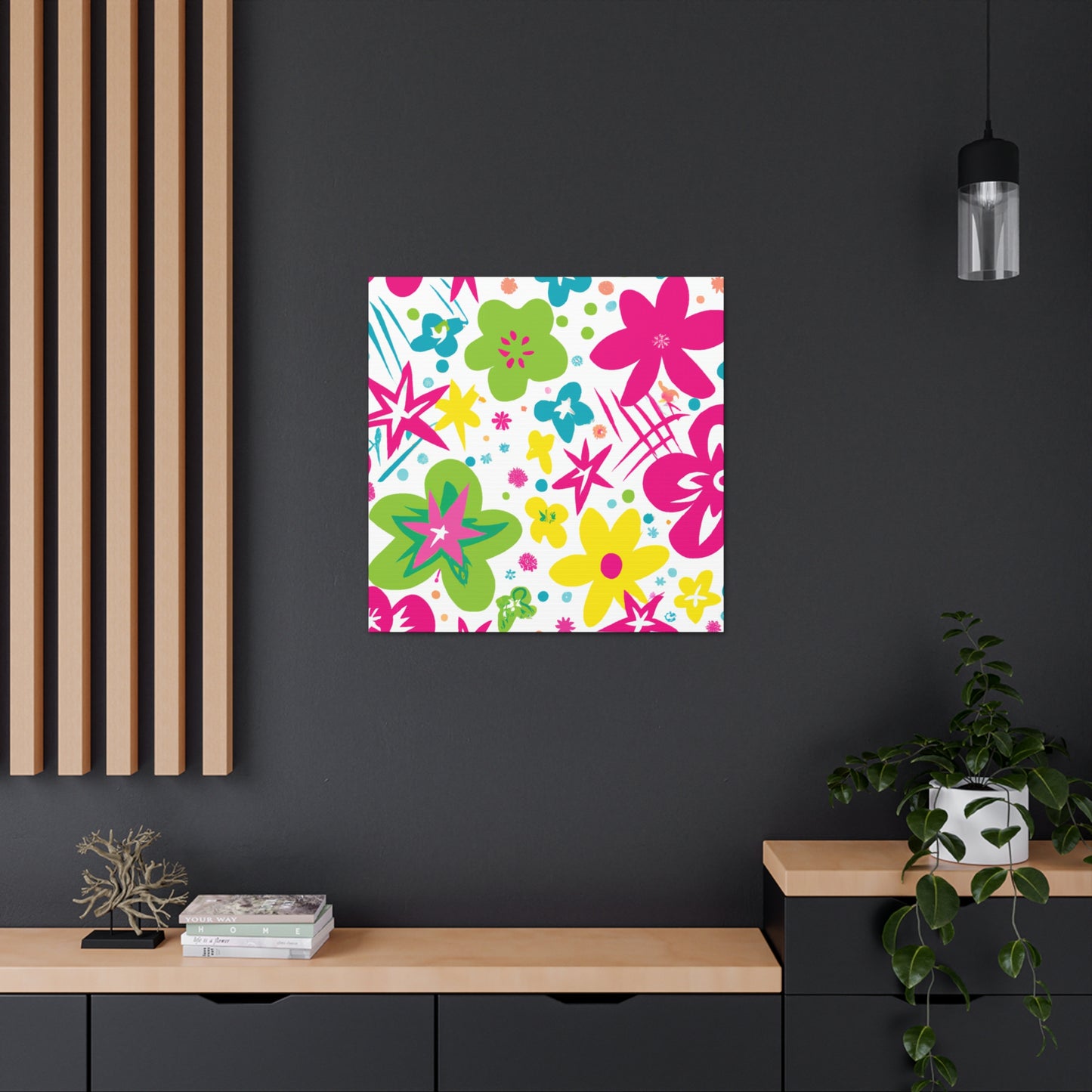 Flower Power Playtime: - Floral Canvas