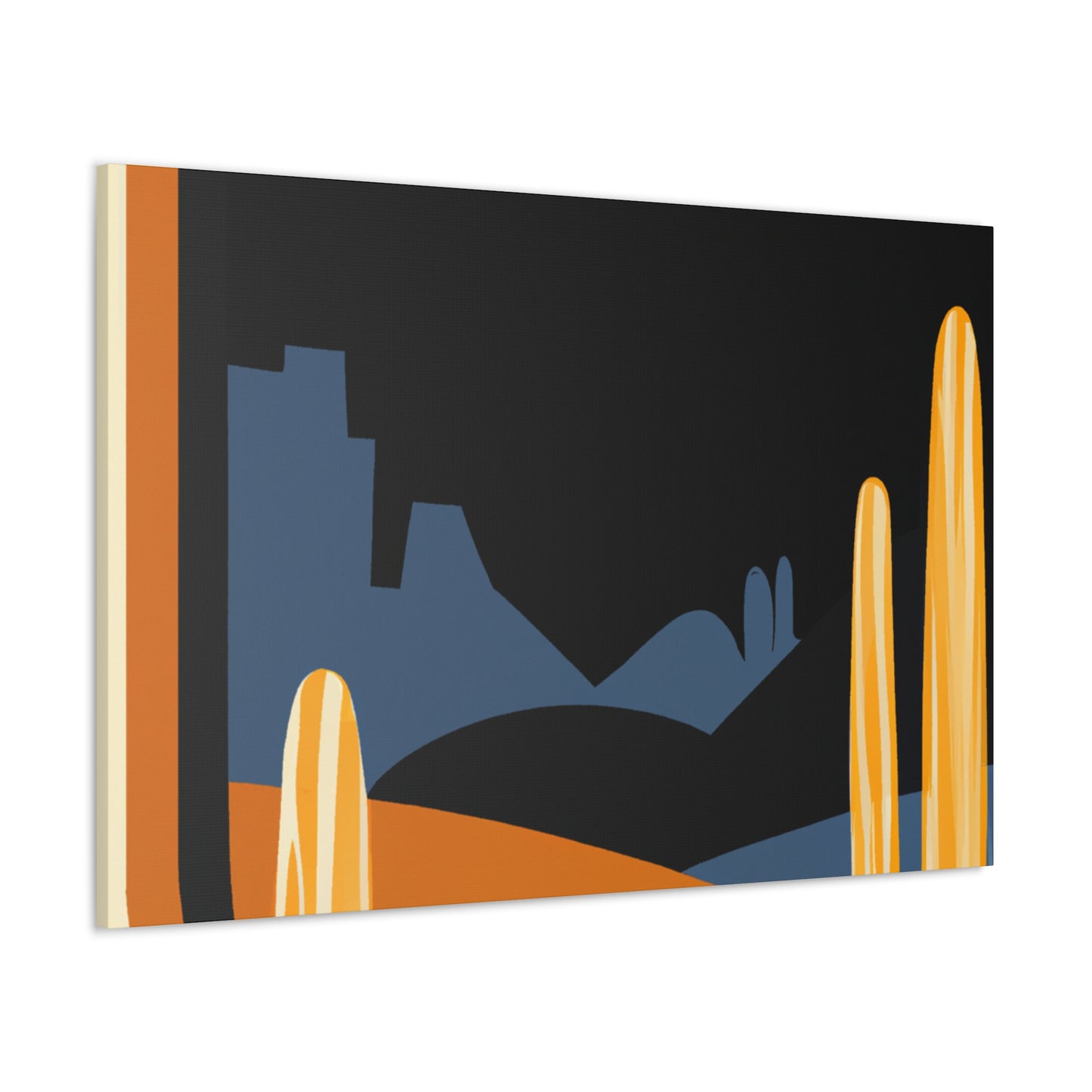 Minty Joyride - Midcentury - Canvas