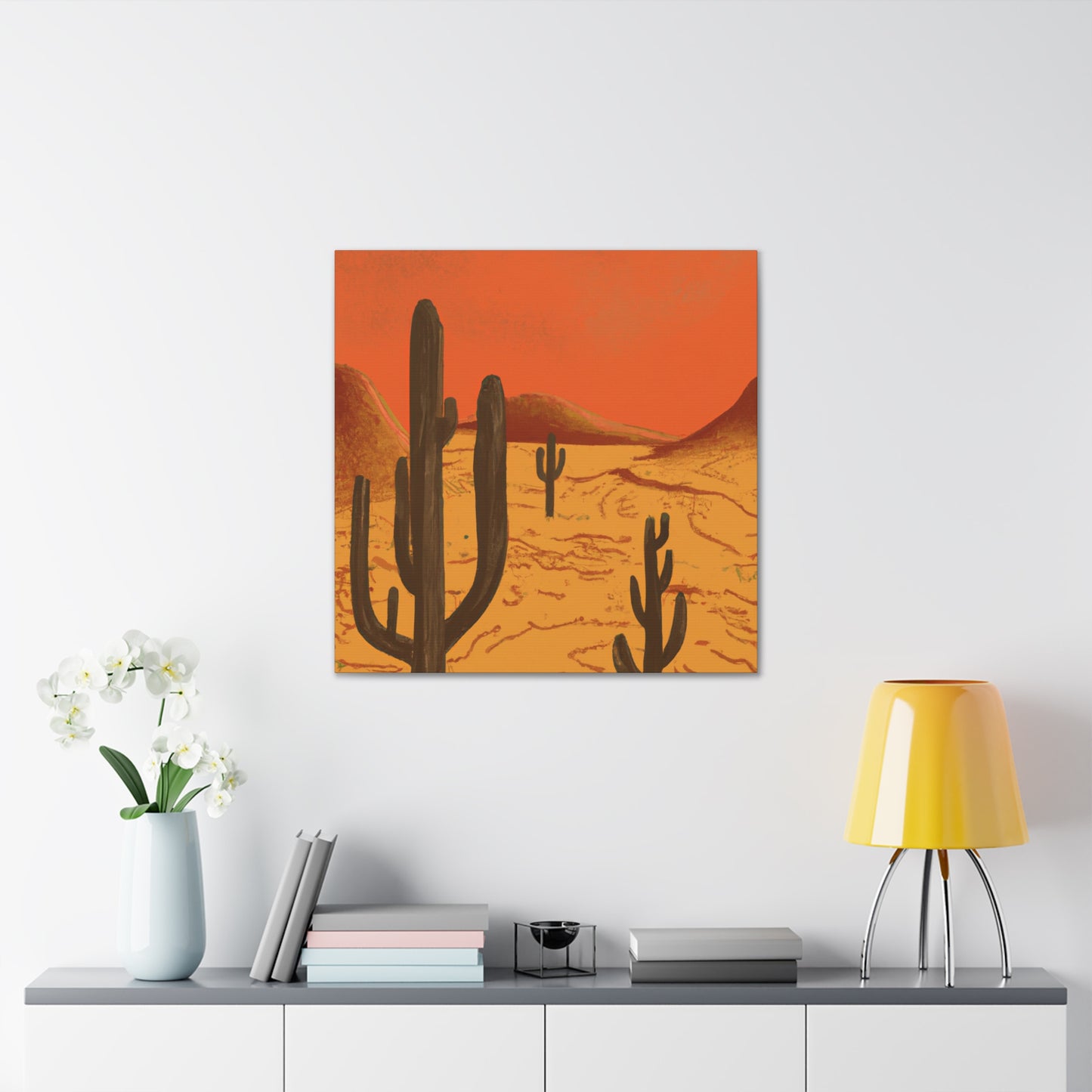 Mustique - Vintage Contemporary - Desert - Canvas