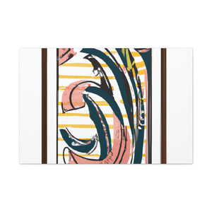 Flametail Parrot - Midcentury Canvas
