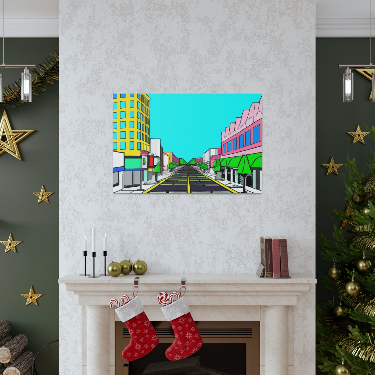 LaLa Way - Architectural Canvas Pop Art