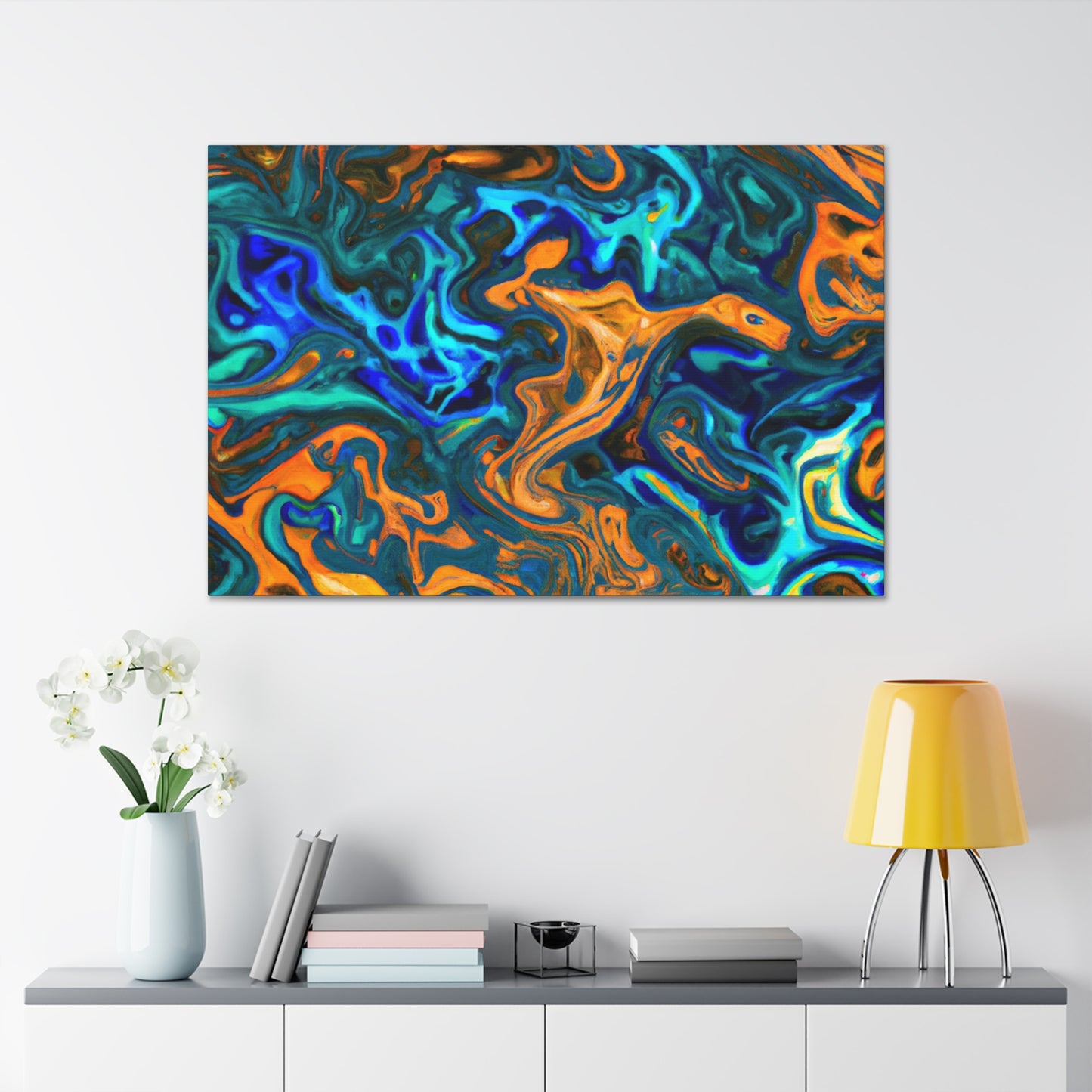 Fire and Water - Canvas - Abstract