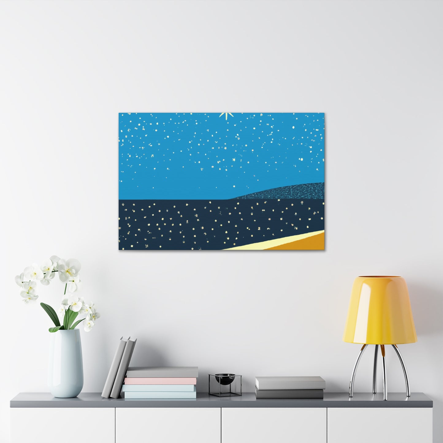 "Carnival Colors- Midcentury" - Canvas