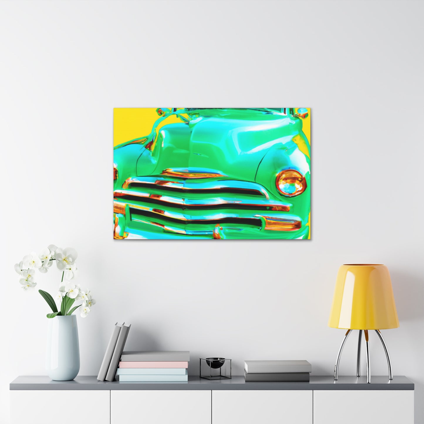 Green Cruiser - Automobile Canvas