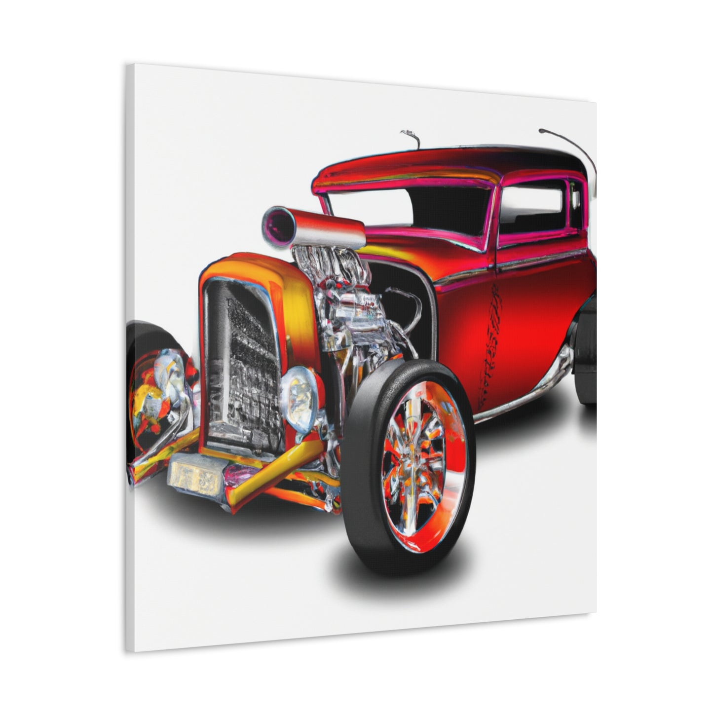Hot Rod Lightning - Automobile - Canvas