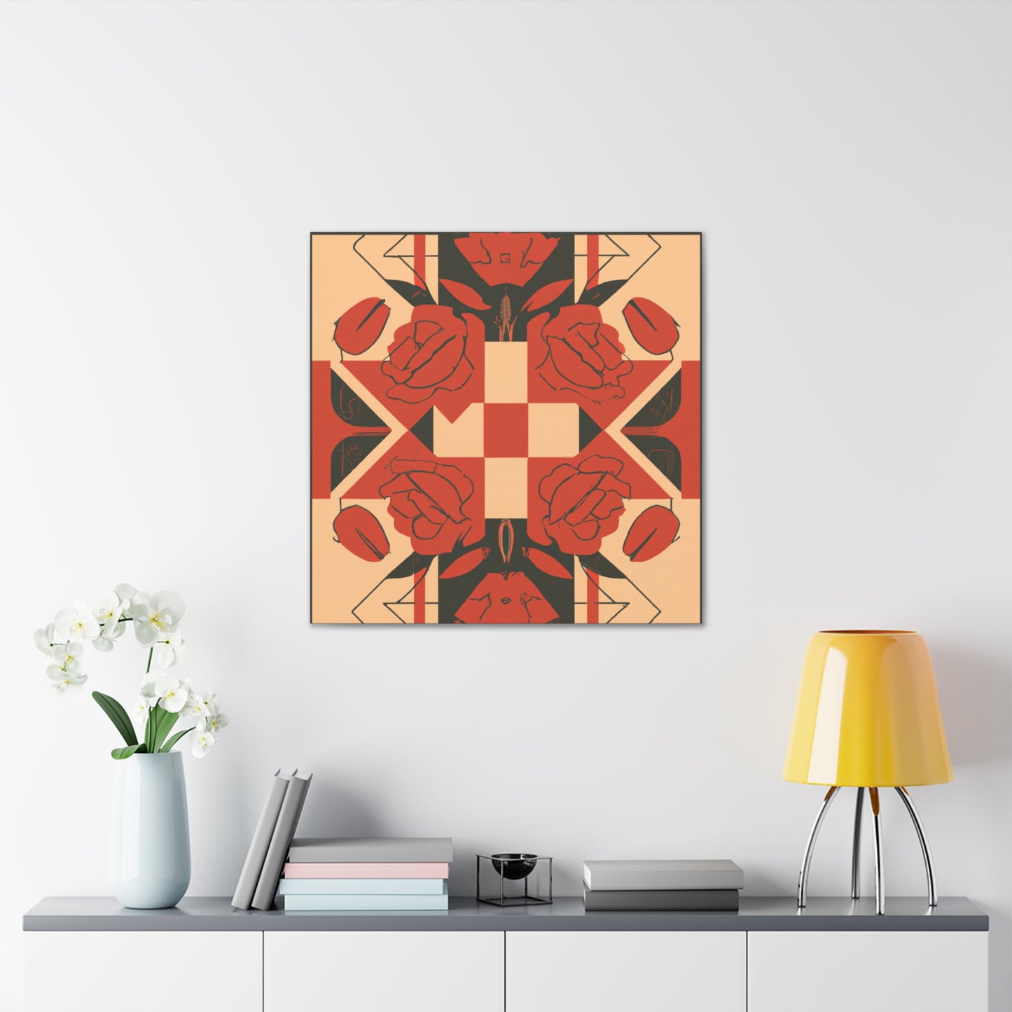 Game Of Roses - Midcentury Canvas