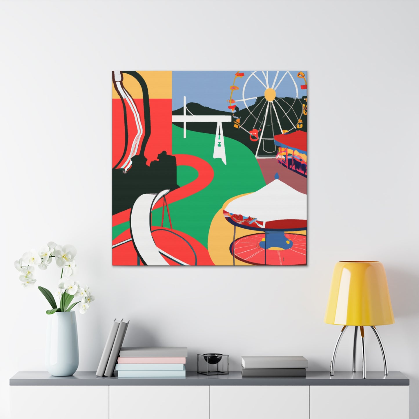 Crazy Carousel - Amusement - Canvas