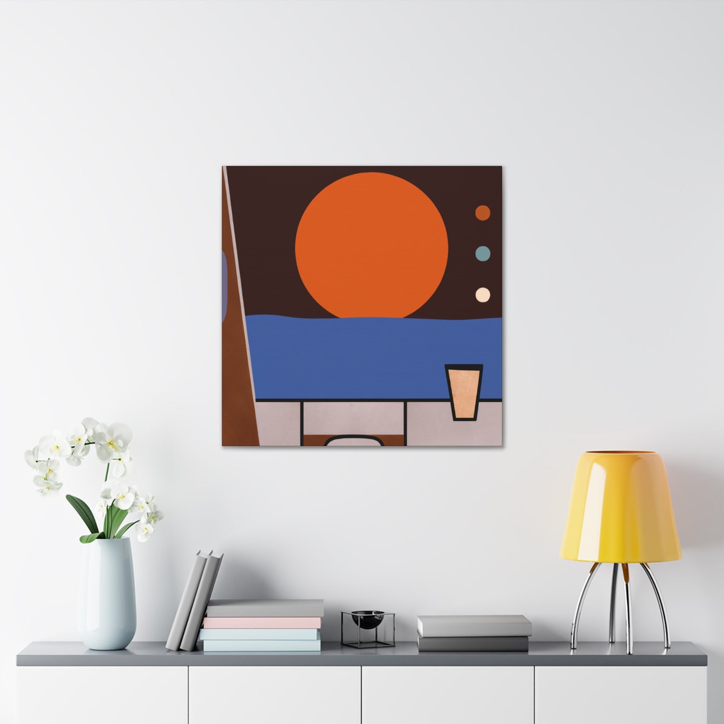 Faded Floral Splendour - Midcentury - Canvas