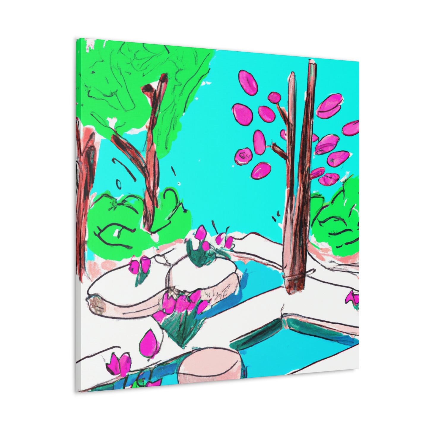 Bountiful Blooms Landscape - Canvas