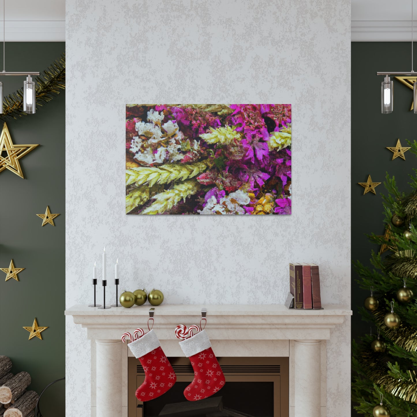 Flower Bed Fantasy. - Canvas - Floral